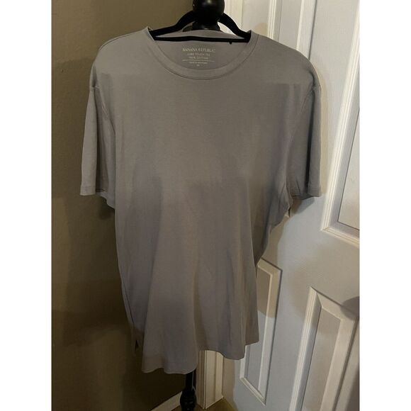 Banana‎ Republic Men's Luxe Touch Crewneck Gray T-Shirt XXL - Picture 1 of 2